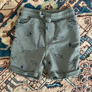 Kids Shark Print Shorts